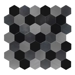 Zelfklevende Mozaïek Steenstrip Hexagon Black Galaxy