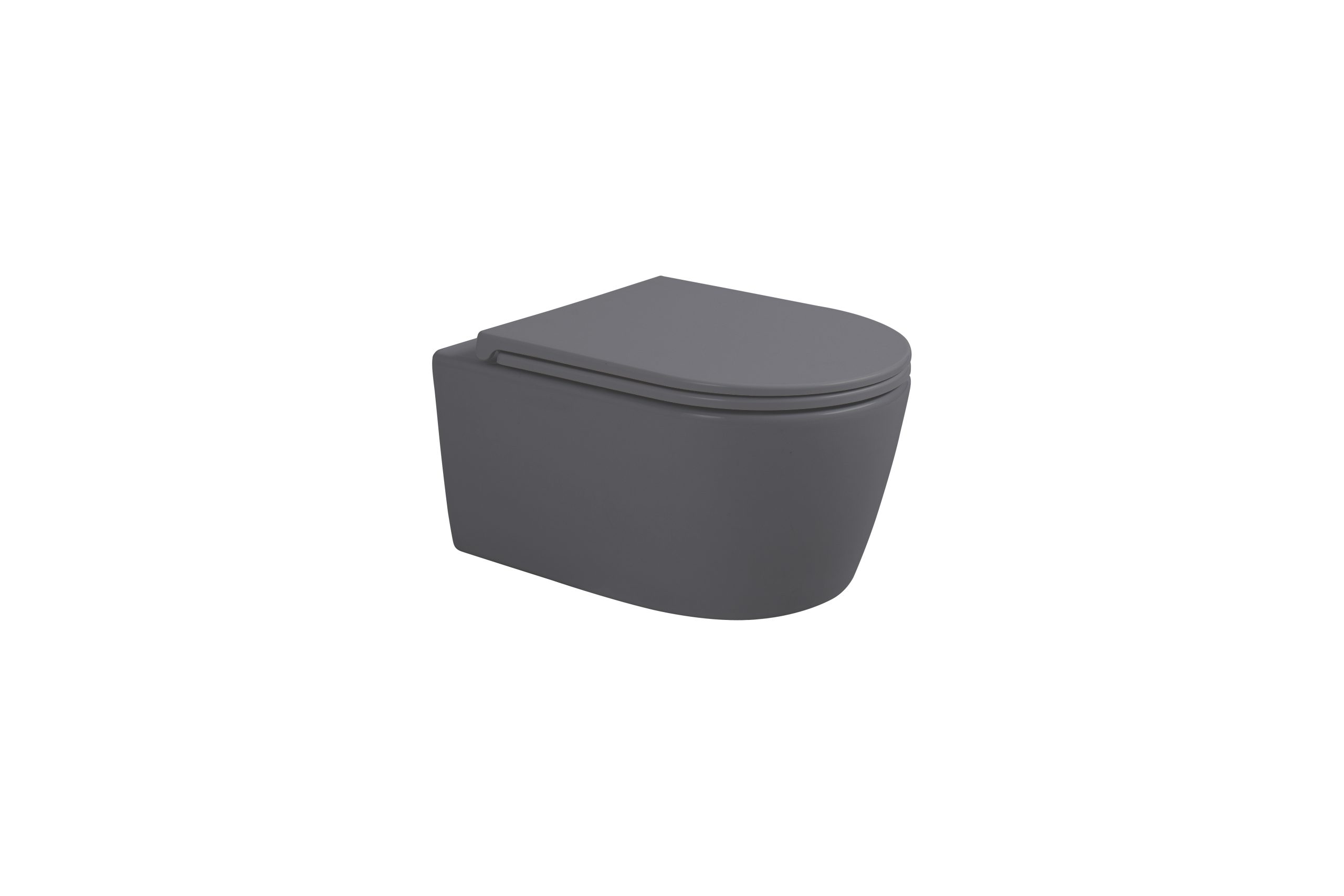 Kayvit Hangtoilet Mat Grijs | Softclose | Quickrelease | Randloos incl. zitting