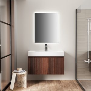 ELA | Badkamermeubel | Wengé 80cm