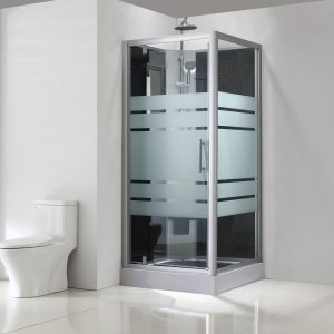 Thermo complete douchecabine 90x90x228 alu 5mm glas