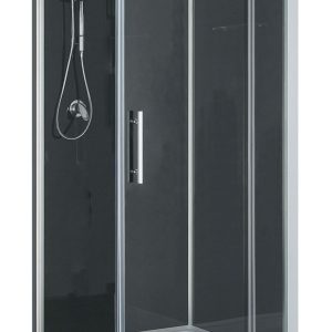 Domino complete douchecabine 80x80x210 alu mat 5mm glas