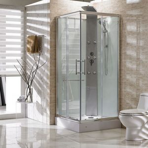Rainbow douchecabine 90x90x218 alu 5mm glas