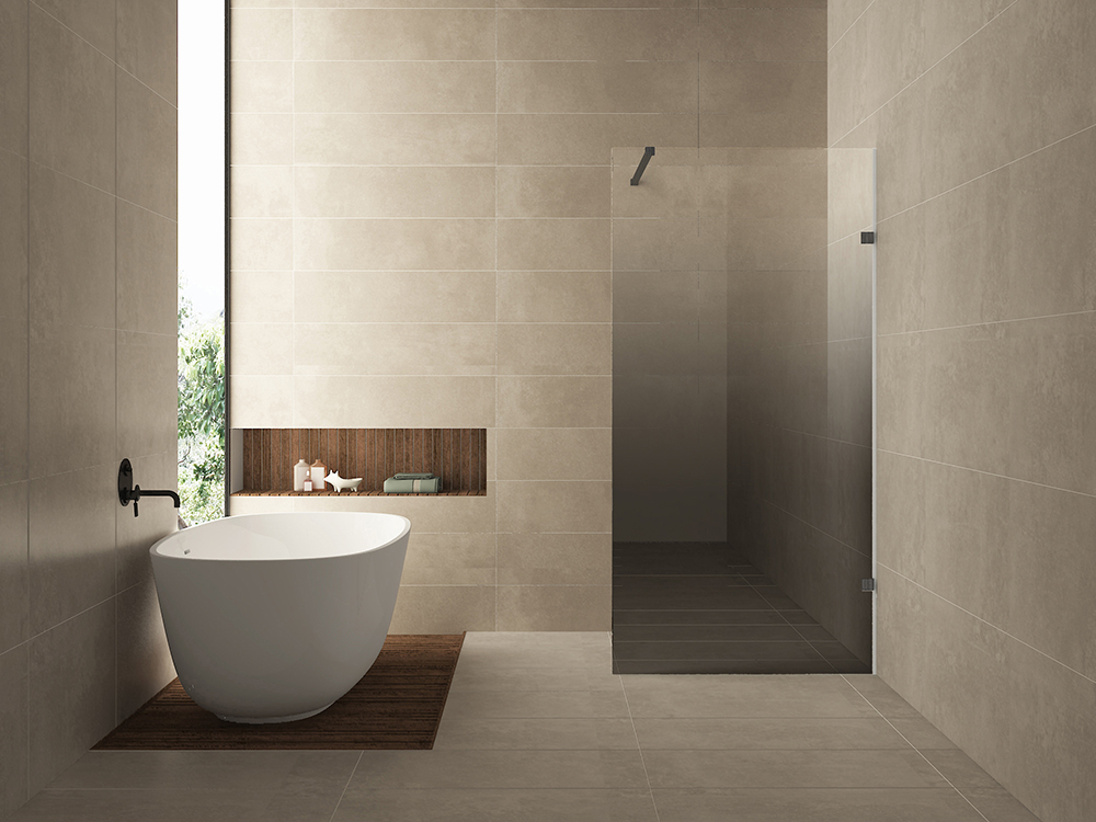 Less inloopdouche rechts 1200 x 2000 x 8 mm nano spiegelrook- naar helder glas/gunmetal