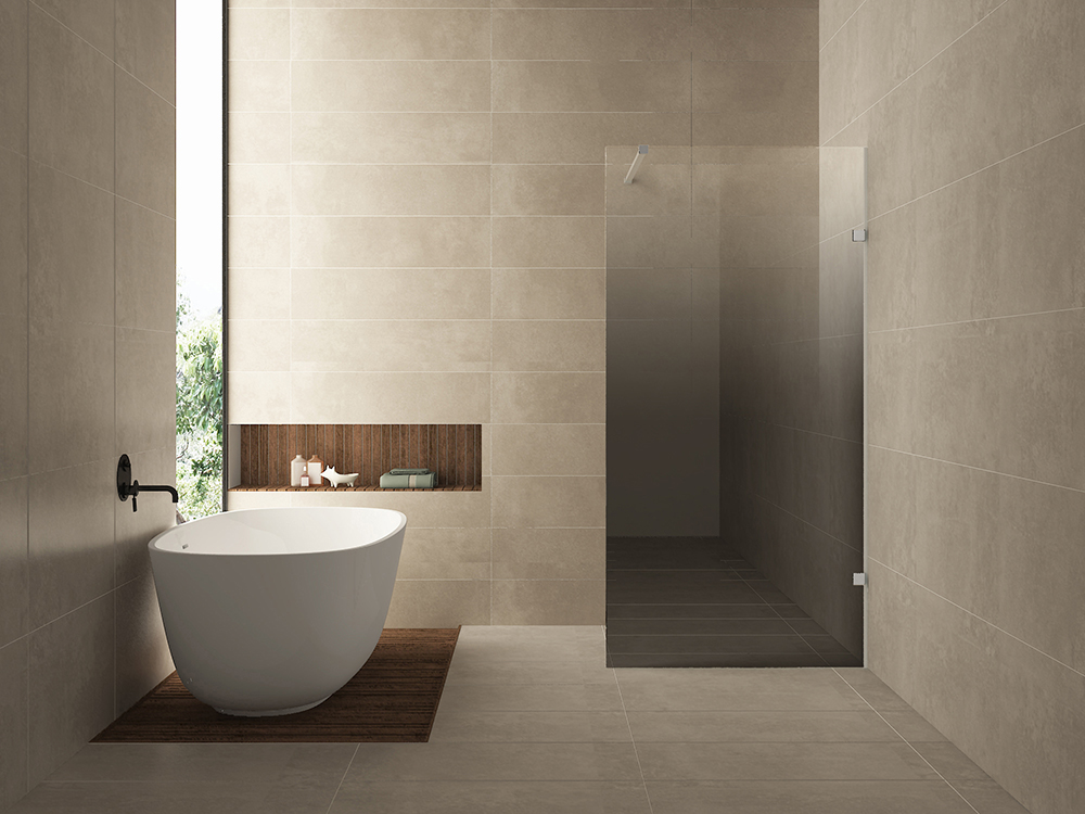 Less inloopdouche rechts 900 x 2000 x 8 mm nano spiegelrook- naar helder glas/chroom