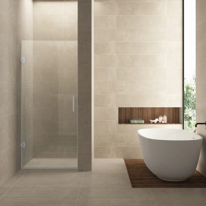 Less nisdeur 900 x 2000 x 8 mm nano helder glas/chroom