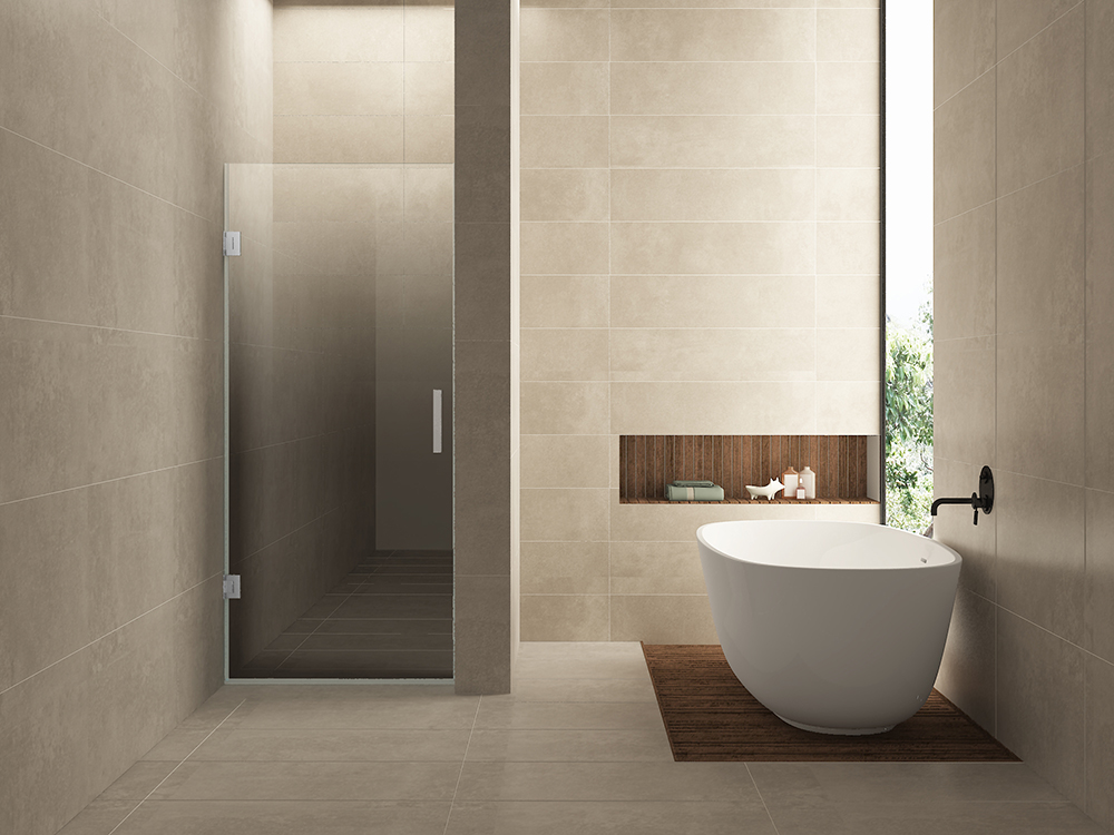 Less nisdeur links 700 x 2000 x 8 mm nano spiegelrook- naar helder glas/chroom