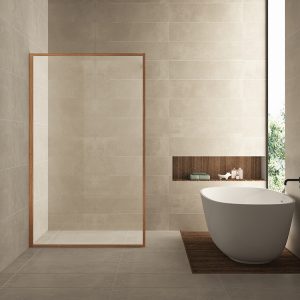 Square inloopdouche 1000 x 2000 x 8 mm nano helder glas/geborsteld brons koper