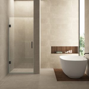 Less nisdeur 900 x 2000 x 8 mm nano helder glas/gunmetal