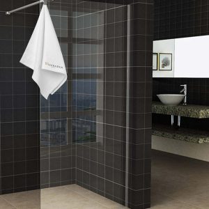 Sita inloopdouche met handdoekhouder 80x200 cm chroom/8 mm helder glas met Nano coating