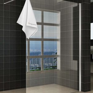 Sita inloopdouche met handdoekhouder 110x200 cm chroom/8 mm helder glas met Nano coating