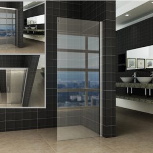 Side zijwand voor Puerta en Slide nisdeur 800 x 2000 x 8 mm nano helder glas/chroom