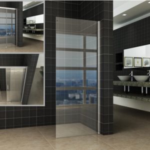 Side zijwand voor Puerta en Slide nisdeur 1200 x 2000 x 8 mm nano helder glas/chroom