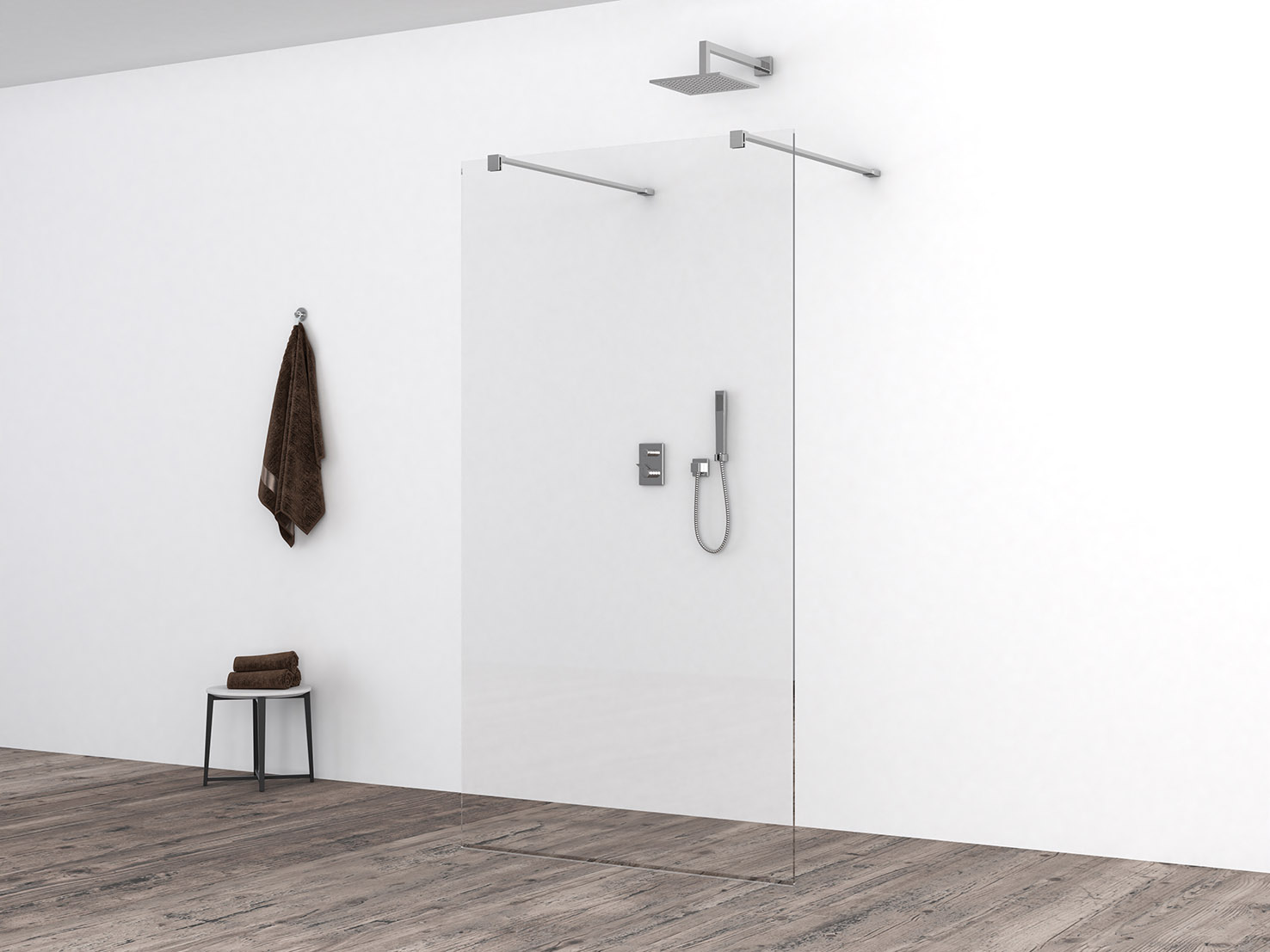 Slim glasplaat 700 x 2000 x 8 mm nano helder glas