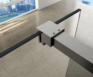 Slim profielset met stabilisatiestang 120 cm chroom