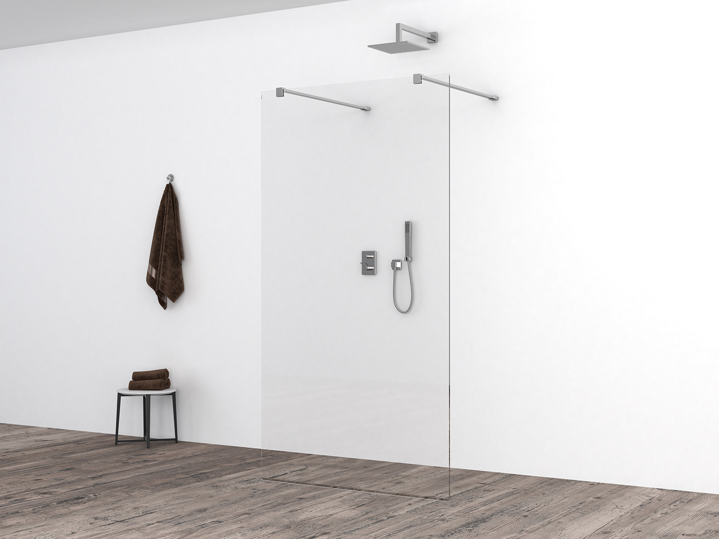 Slim glasplaat 1050 x 2000 x 8 mm nano helder glas