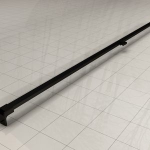 Horizon stabilisatiestang voor nisdeur mat zwart