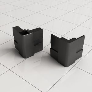 Hoekbevestiging voor Skyline cabine zwart