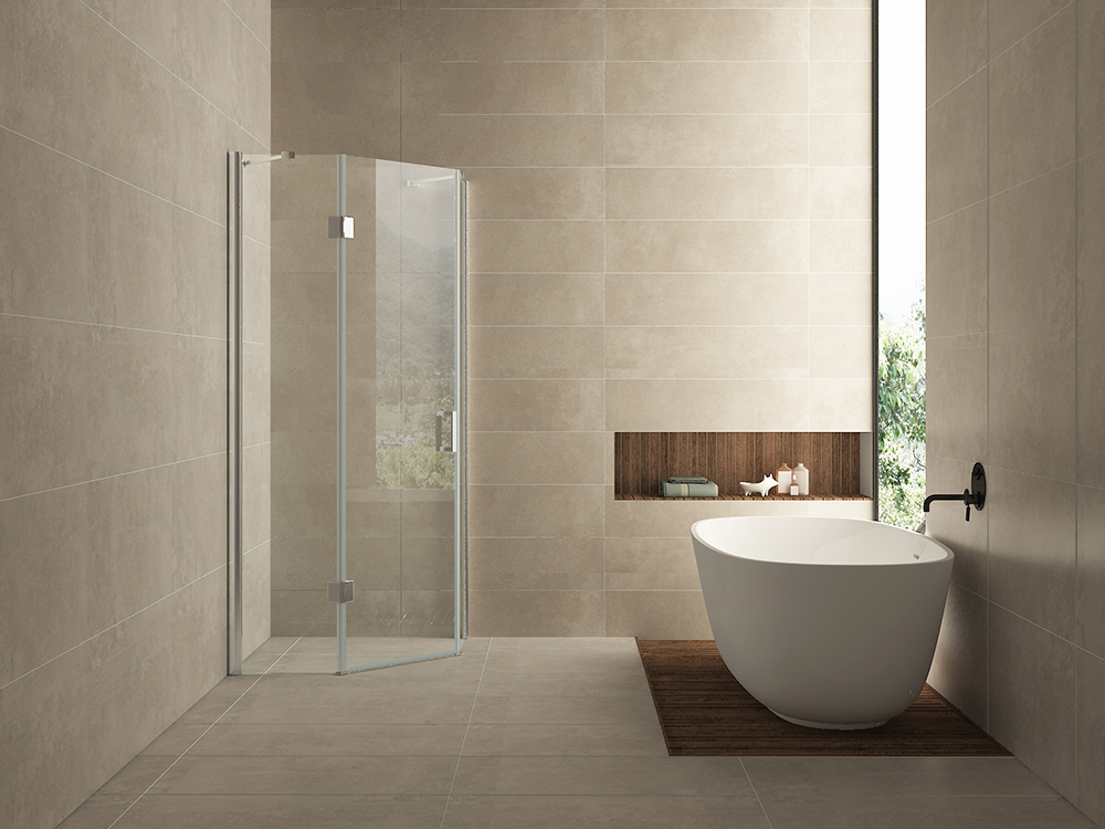 Pento cabine met 1 draaideur 1000 x 1000 x 2000 x 8 mm nano helder glas/chroom