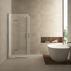 Double hoekinstap cabine met 2 draaideuren 900 x 900 x 2000 x 8 mm nano helder glas/chroom