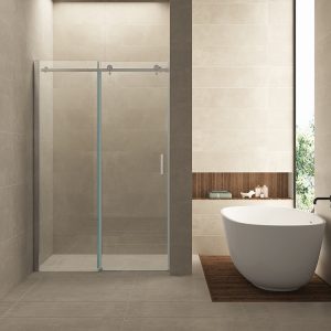 Slide nis schuifdeur 1100 x 2000 x 8 mm nano helder glas/chroom