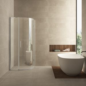 Curf cabine kwartrond met 1 draaideur rechts 900 x 900 x 2000 x 8 mm helder glas/chroom