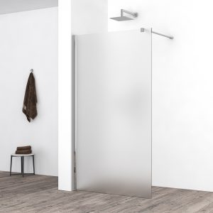 Comfort inloopdouche 900 x 2000 x 10 mm nano melkglas/chroom