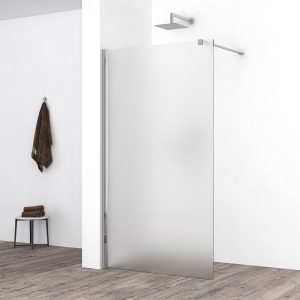 Comfort inloopdouche 1200 x 2000 x 10 mm nano melkglas/chroom