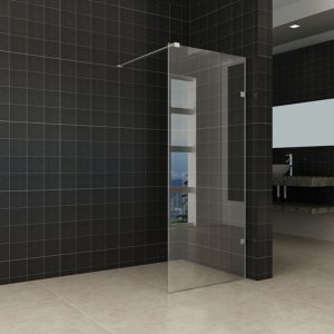 Less inloopdouche 700 x 2000 x 8 mm nano helder glas/chroom