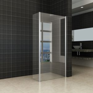 Eco inloopdouche met zijwand 80 x 30 x 200 nano helder glas/chroom