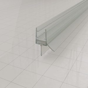 Rubberen waterkering 200 x 0,6 cm transparant