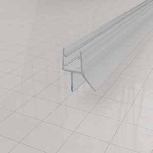 Rubberen waterkering 200 x 0,8 cm transparant