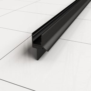 Rubberen waterkering 200 x 1 cm zwart