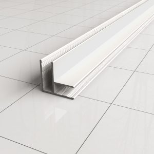 Slim hoekprofiel 2000 x 10 mm mat wit