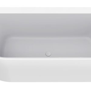 Zenn hoekbad rechts 170 x 75 cm acryl glans wit met waste glans wit