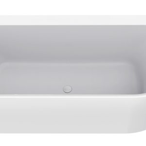 Zenn hoekbad links 180 x 80 cm acryl glans wit met waste glans wit