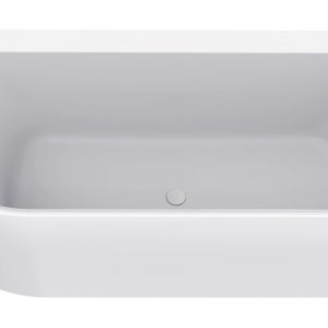Zenn hoekbad rechts 180 x 80 cm acryl mat wit met waste mat wit