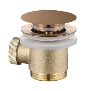 Caral clickwaste afvoerplug vrijstaand bad 1 1/2" geborsteld brons koper PVD