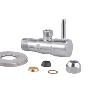 Minimal hoekstopkraan 1/2" x 3/8" of knel 10 mm chroom