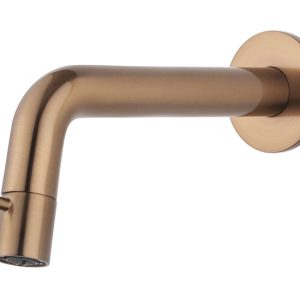 Caral Sophia fonteinkraan inkortbaar met muurbevestiging 1/2" geborsteld brons koper PVD