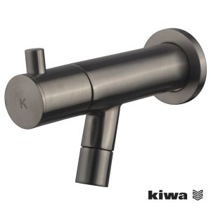Amador fonteinkraan met muurbevestiging Kiwa 1/2'' gunmetal PVD