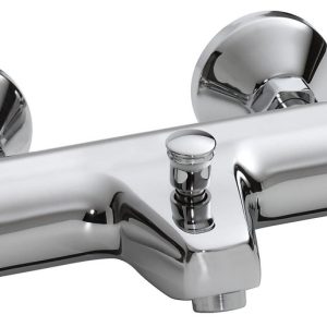 Universele thermostatische badmengkraan chroom