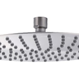 304 hoofddouche rond 25 cm geborsteld RVS