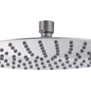 304 hoofddouche rond 20 cm geborsteld RVS