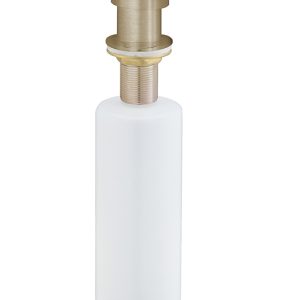 inbouw zeeppompje geborsteld messing kunststof fles 250ml PVD