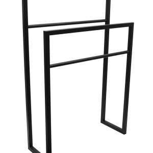 Liber vrijstaand handdoekrek 55 x 80 cm mat zwart