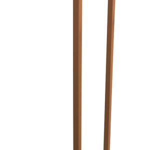 Loft handdoekrek 95 x 25 x 20 cm geborsteld brons koper PVD