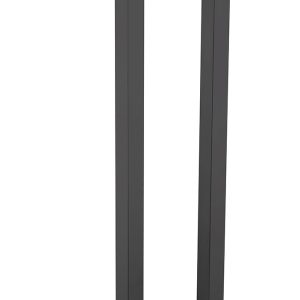 Loft handdoekrek 50 x 12.5 x 12.5 cm mat zwart