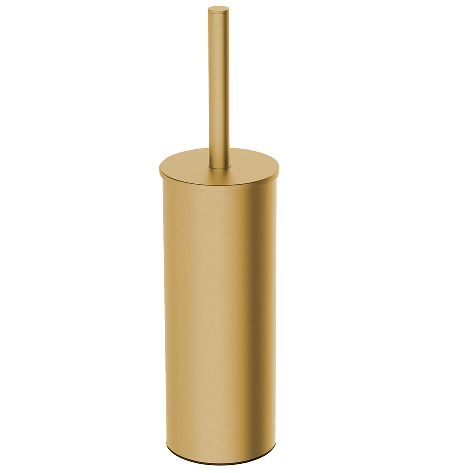 Alonzo vrijstaande toiletborstel met houder geborsteld messing PVD