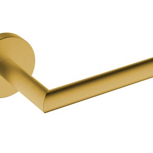 Alonzo toiletrolhouder met vaste arm geborsteld messing PVD