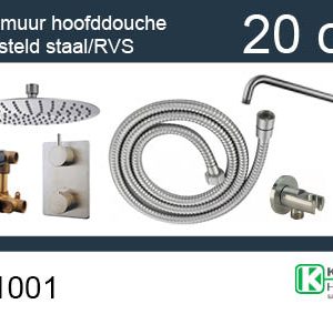 one-pack inbouwthermostaatset rond type 202 GS (20cm)